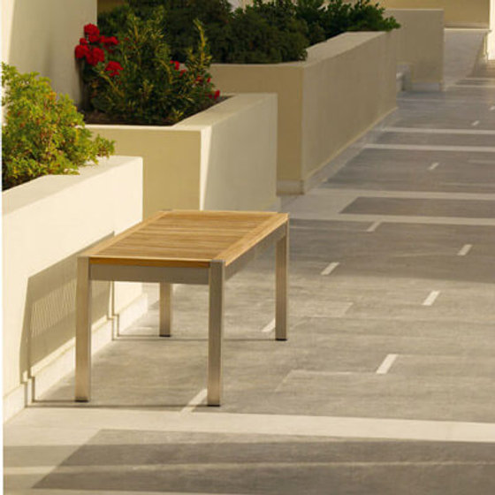 Patio Barlow Tyrie Equinox 53" Backless Stainless Bench