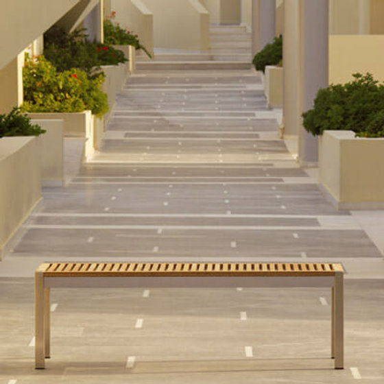 Patio Barlow Tyrie Equinox 53" Backless Stainless Bench