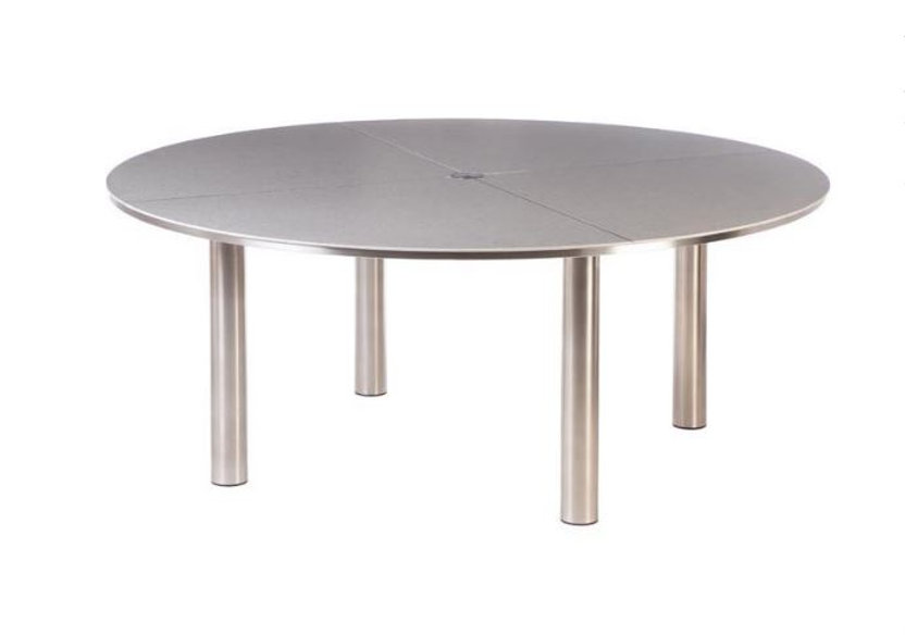 patio Barlow Tyrie Equinox 71" Round Dining Table - Ceramic Top