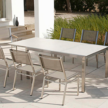 Patio Barlow Tyrie Equinox Stacking Sling Side Chair