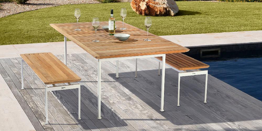 Patio Barlow Tyrie Layout 77" Rectangular Dining Table