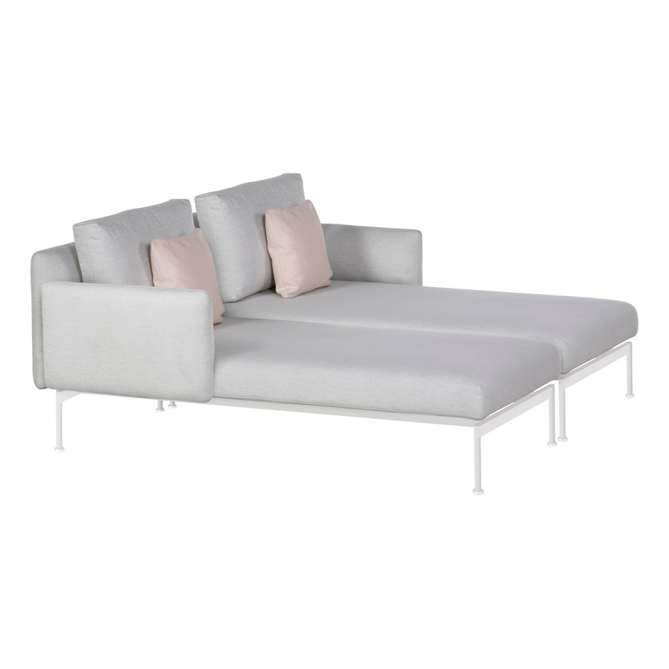 Patio Barlow Tyrie Layout Double Chaise Lounge W/arms