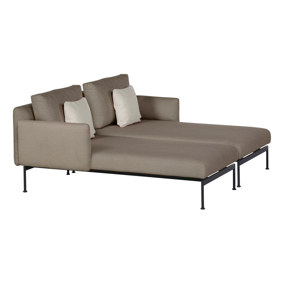 patio Barlow Tyrie Layout Double Chaise Lounge w/arms