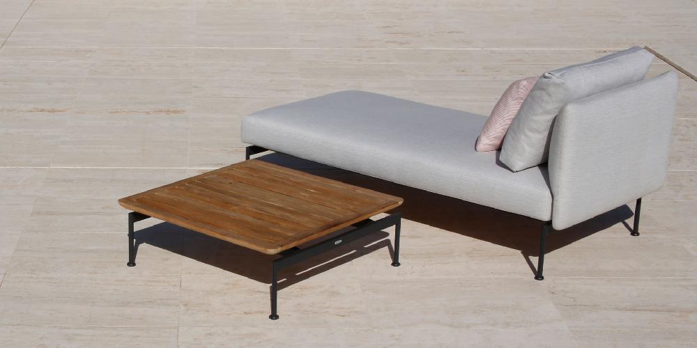 Patio Barlow Tyrie Layout Single Chaise Lounger Armless