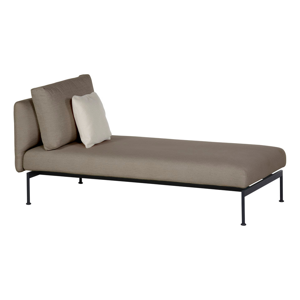patio Barlow Tyrie Layout Single Chaise Lounger Armless