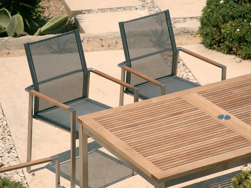 Patio Barlow Tyrie Mercury Armchair - Teak Arm Accent