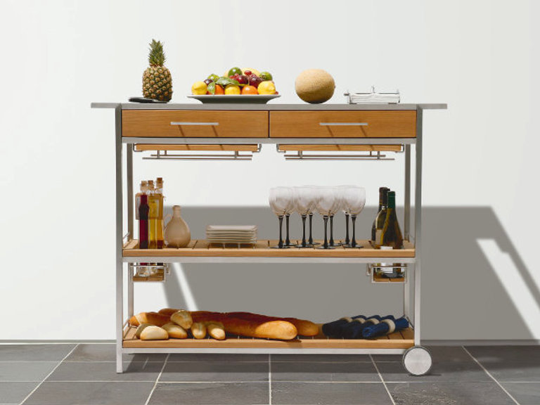 Patio Barlow Tyrie Mercury Serving Table With Ceramic Top