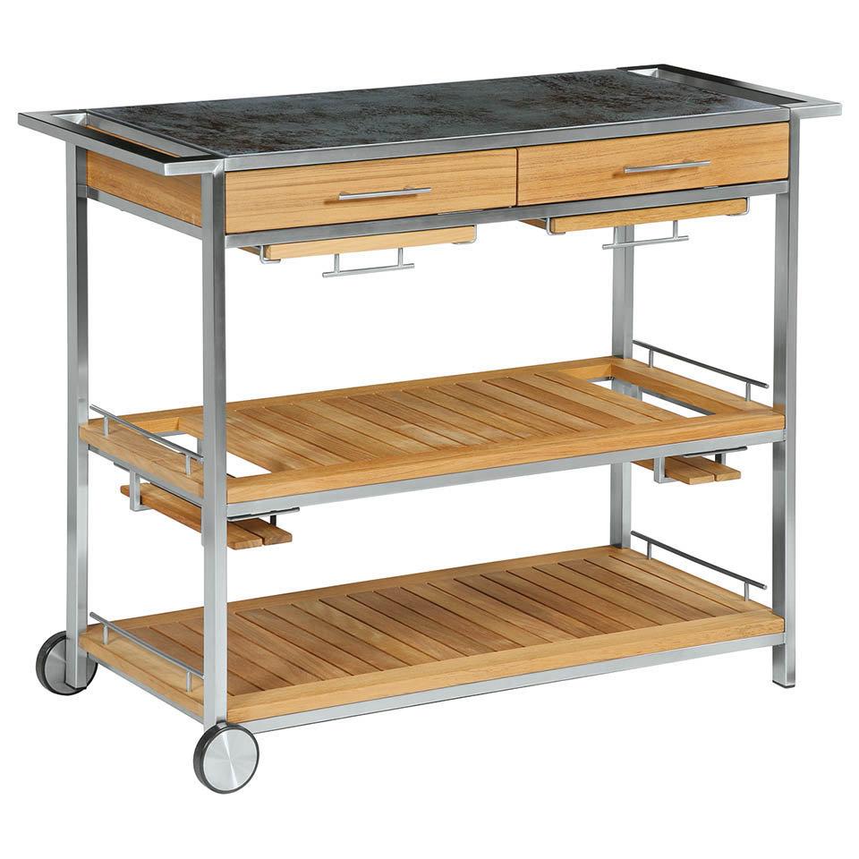 Patio Barlow Tyrie Mercury Serving Table With Ceramic Top