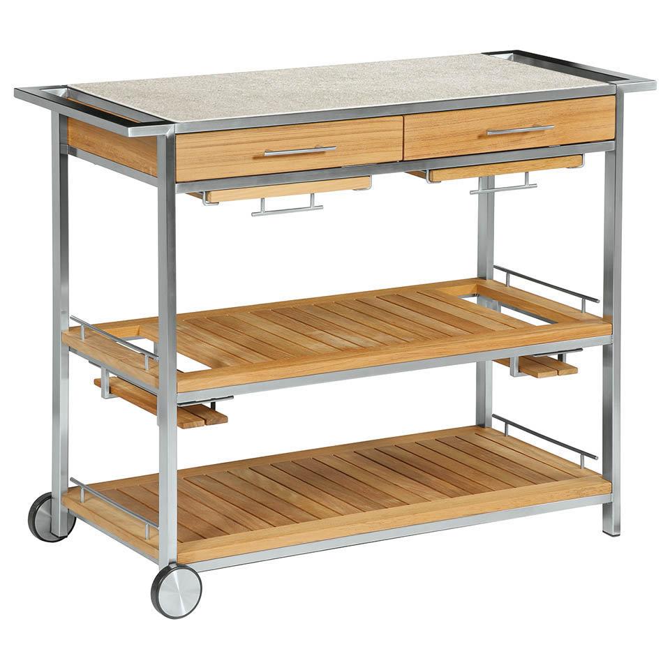 Patio Barlow Tyrie Mercury Serving Table With Ceramic Top