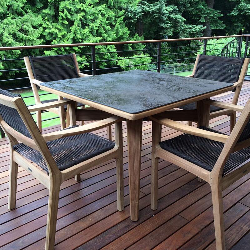 Patio Barlow Tyrie Monterey 39" Square Dining Table - Ceramic Top