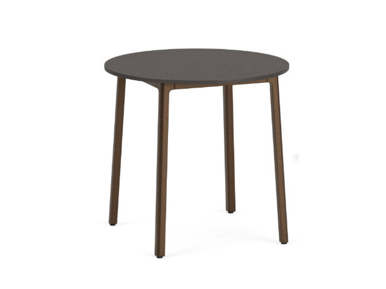 patio Brown Jordan Adapt 17" Round End Table - Stone Top