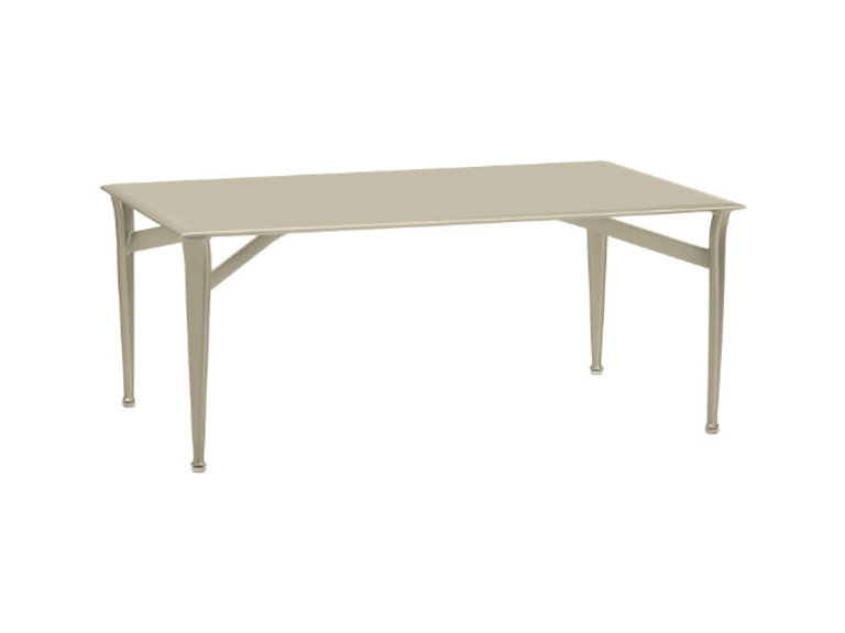patio Brown Jordan Flight Aluminum Top Coffee Table