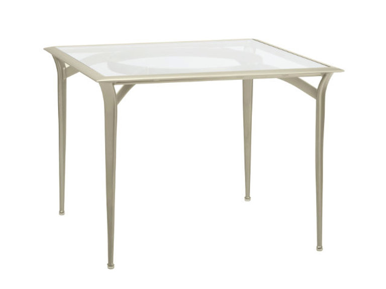 patio Brown Jordan Flight Glass Top Sq. Dining Table