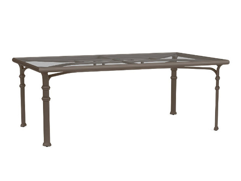 patio Brown Jordan Fremont Glass Top 78" Dining Table