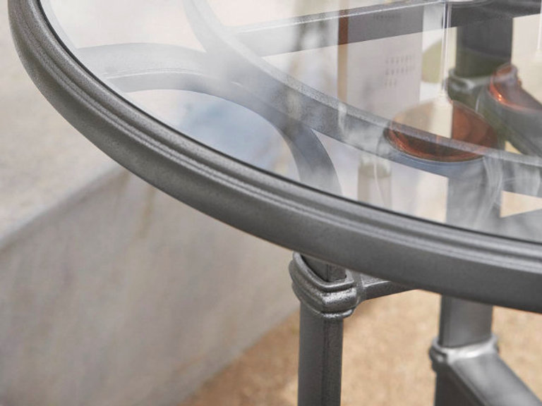 Patio Brown Jordan Fremont Glass Top 98" Dining Table