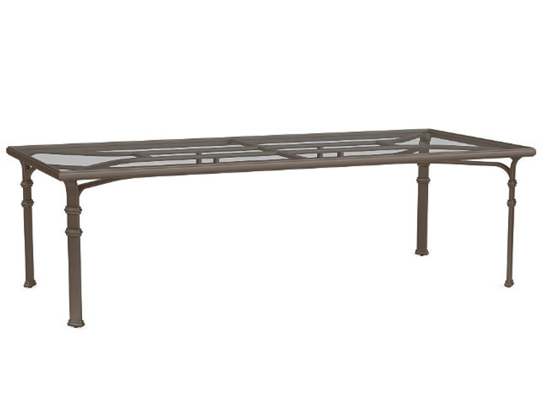 patio Brown Jordan Fremont Glass Top 98" Dining Table