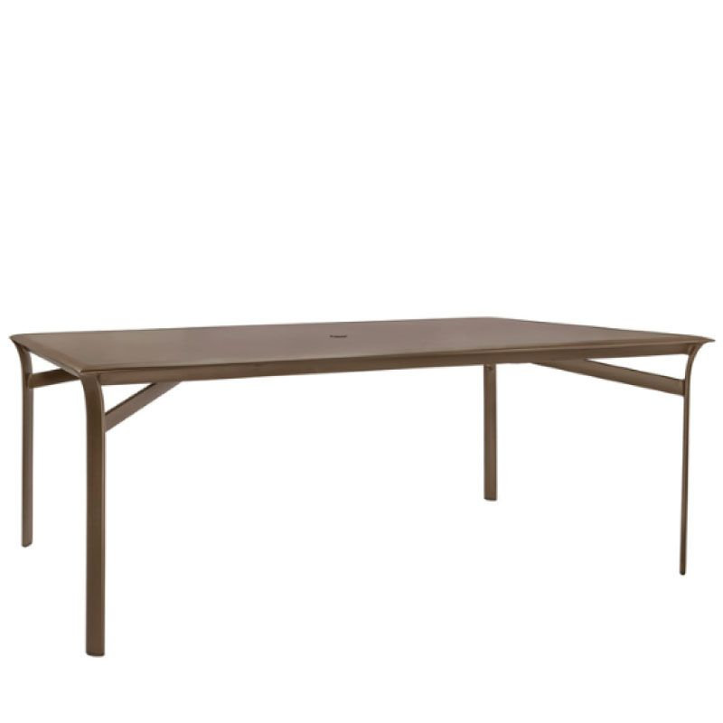 patio Brown Jordan Pasadena 79" Alum. Top Dining Table