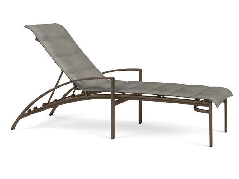 patio Brown Jordan Pasadena Chaise Lounge Chair - Padded Sling