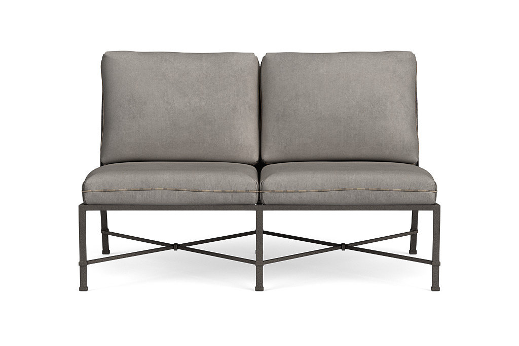 Patio Brown Jordan Venetian Armless Loveseat - Sectional