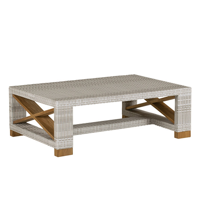 patio Kingsley Bate Jupiter 45" Coffee Table w/Glass