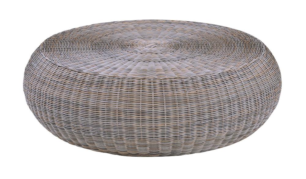 patio Kingsley Bate Ojai Round Coffee Table w/Glass