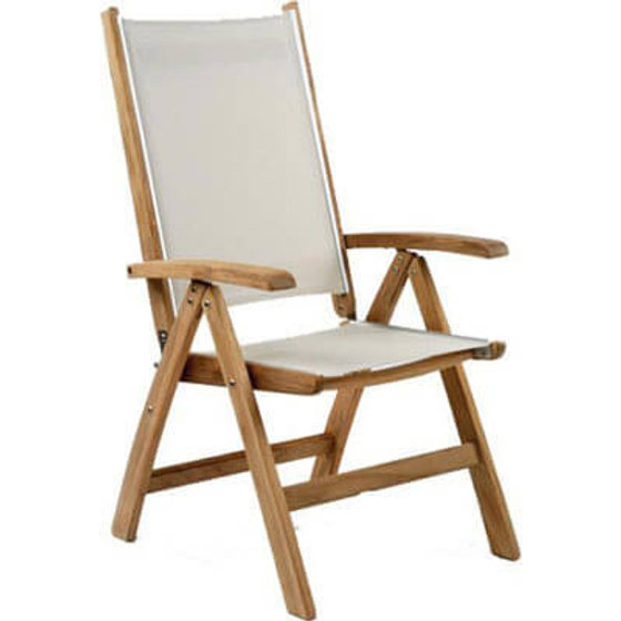 patio Kingsley Bate St. Tropez Adjustable Folding Arm Chair - Set of 2