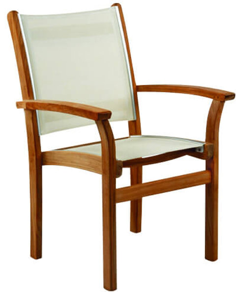 patio Kingsley Bate St. Tropez Stacking Arm Chair-Set of 2