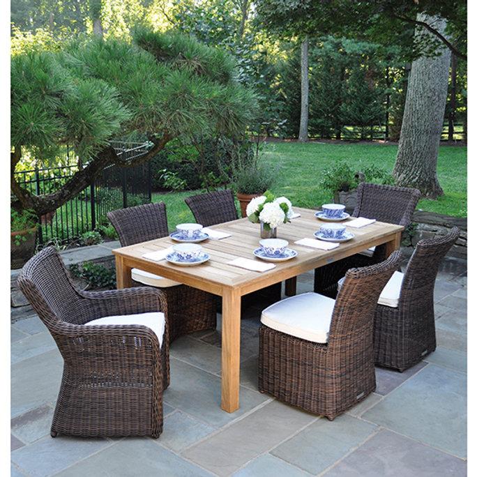Patio Kingsley Bate Wainscott 73" Rectangular Dining Table
