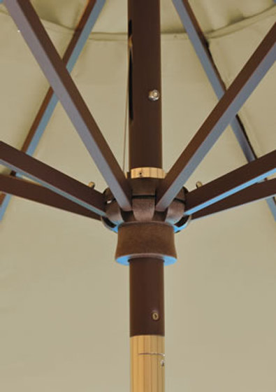 Patio Outdoor Classics 8' X 11' Oval Auto Tilt Market Umbrella