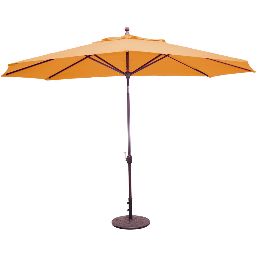 patio Outdoor Classics 8' x 11' Oval Auto Tilt Market Umbrella