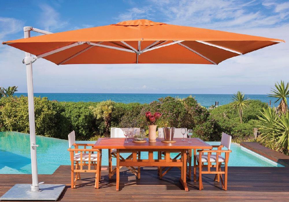 Patio Outdoor Classics Linear Rectangular Cantilever Umbrella