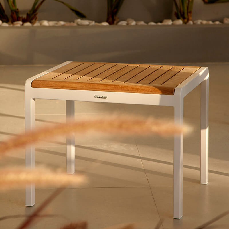 Patio Barlow Tyrie Aura 20" End Table W/Teak Top