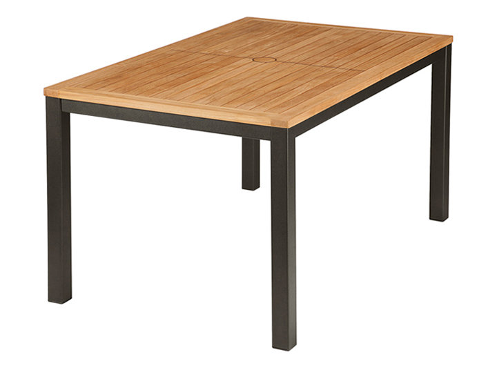 patio Barlow Tyrie Aura Dining Table 57" w/Teak Top