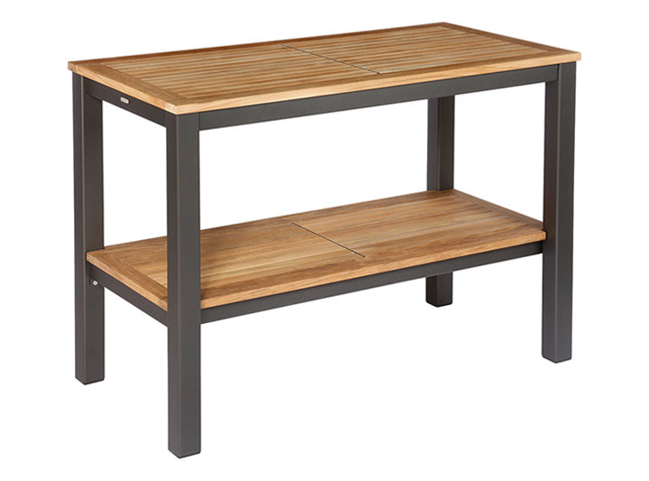 patio Barlow Tyrie Aura Serving Table w/Teak Top
