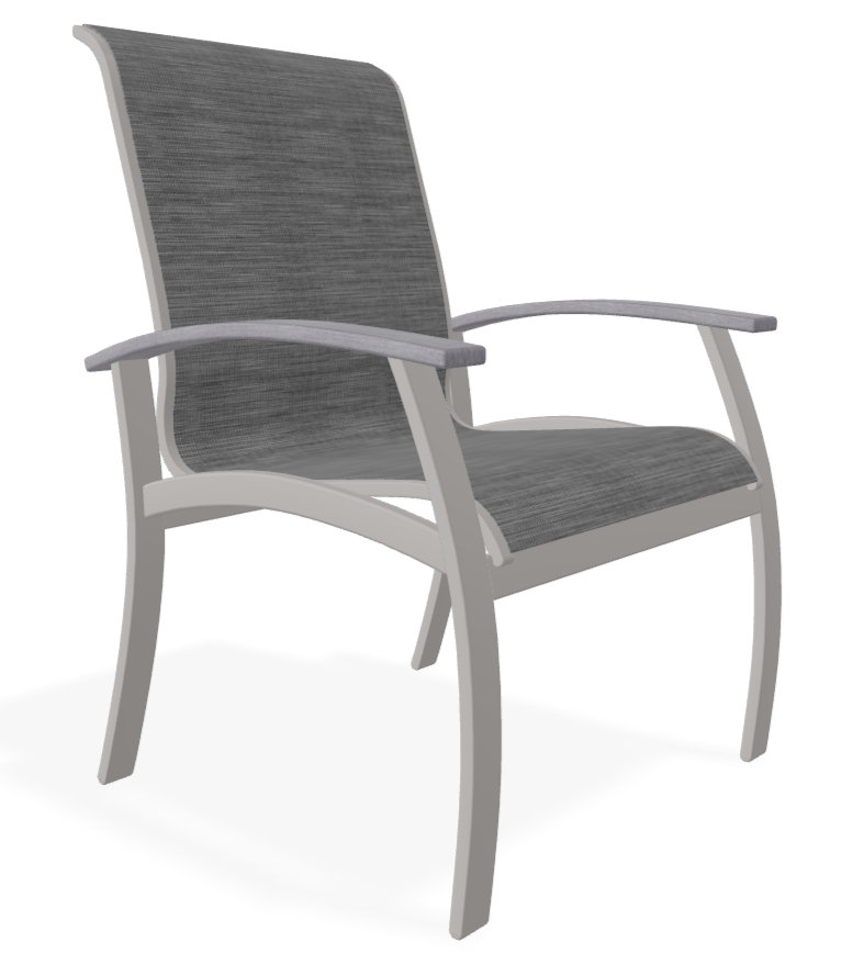 Patio Belle Isle Sling Arm Chair- Set Of 2