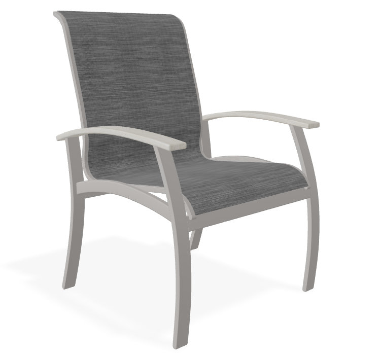 patio Belle Isle Sling Arm Chair- Set of 2