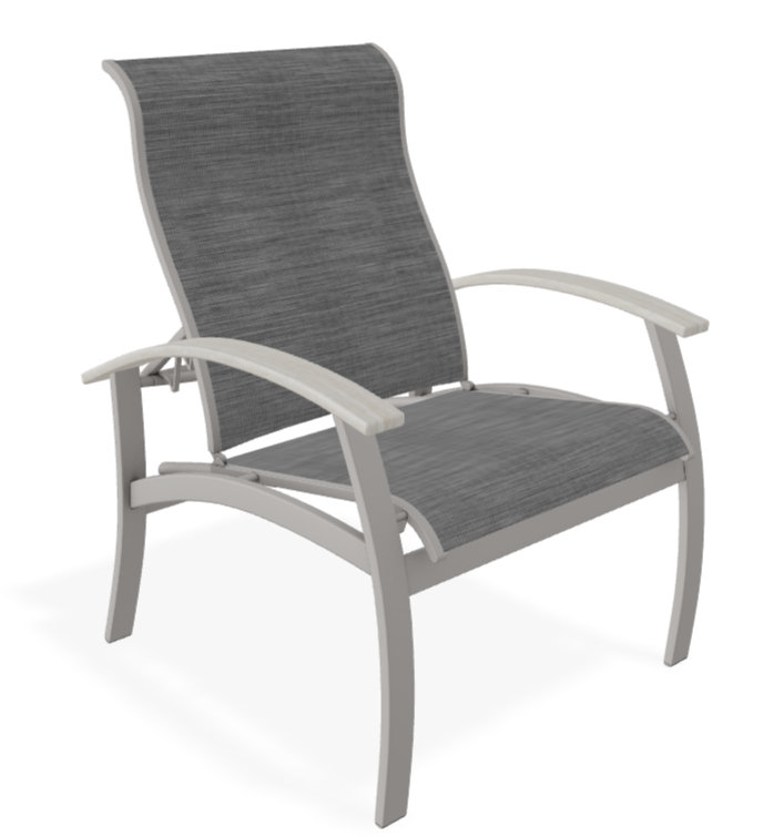 patio Belle Isle Sling Arm Chair w/Multi-Position