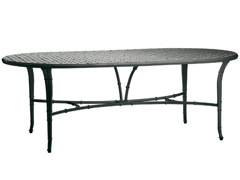 patio Brown Jordan Calcutta 86" Oval Dining Table
