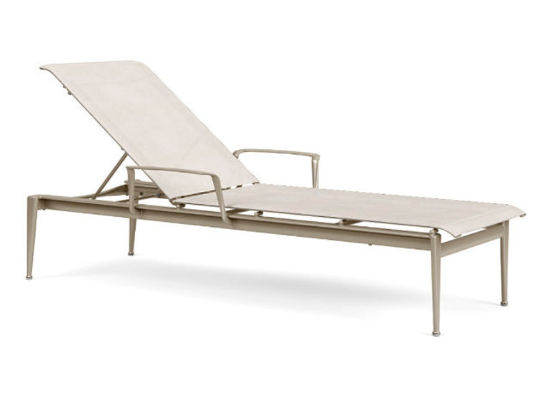 patio Brown Jordan Flight Chaise Lounge with Arms