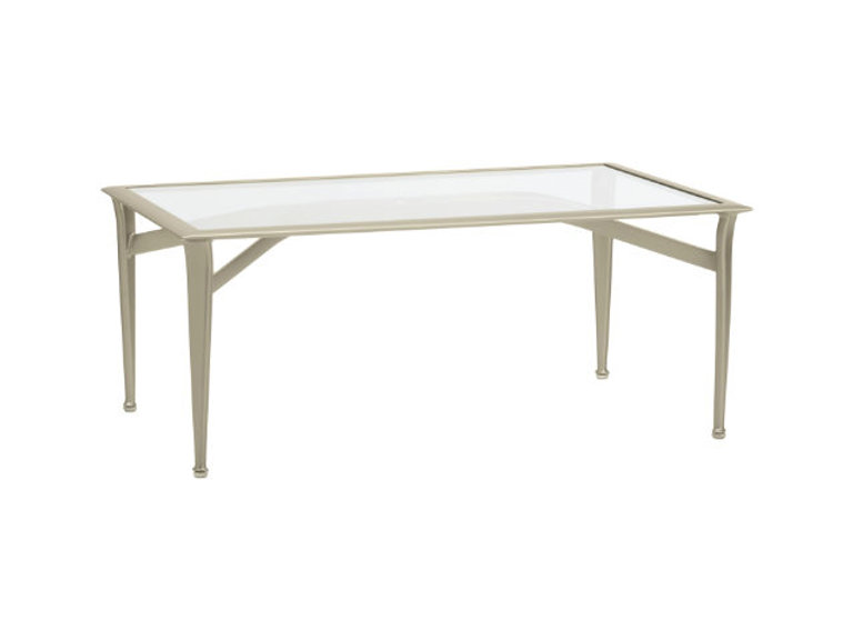 patio Brown Jordan Flight Glass Top Coffee Table