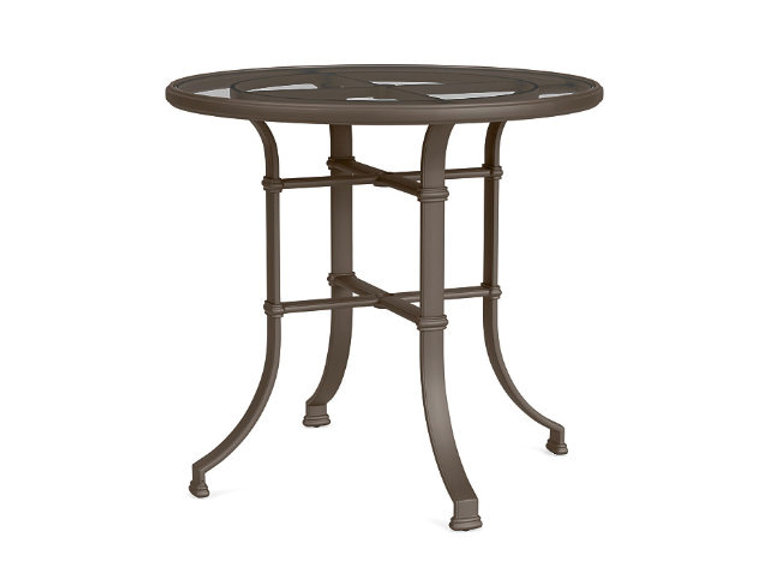 patio Brown Jordan Fremont Glass Top 43" Bar Table