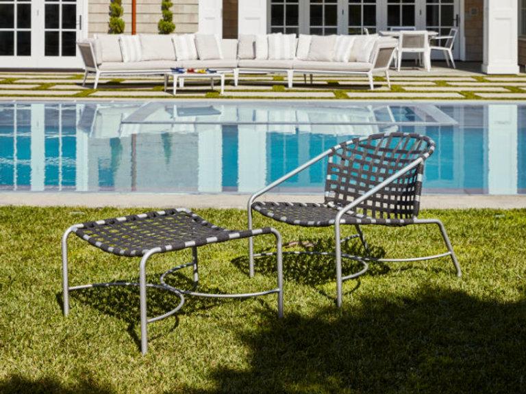 Patio Brown Jordan Kantan Ottoman (suncloth)