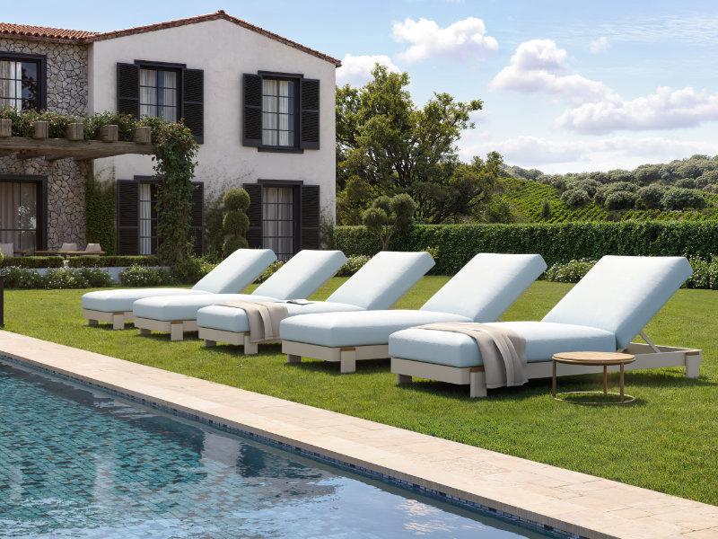 Patio Brown Jordan Luca Chaise Lounge