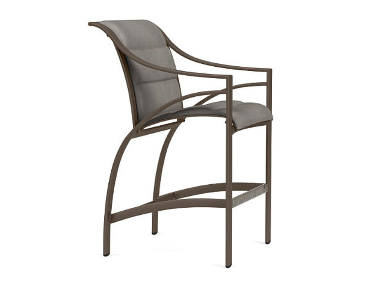patio Brown Jordan Pasadena Bar Chair - Padded Sling