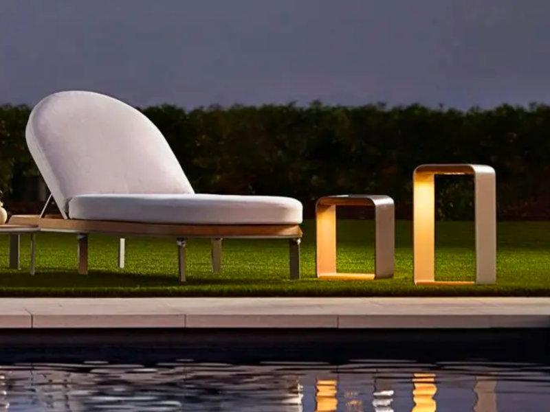 Patio Brown Jordan Terra 16" Lantern W/ Teak