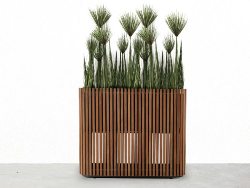 Patio Cayman Divider Teak Planter