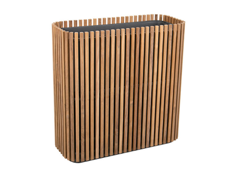 patio Cayman Divider Teak Planter