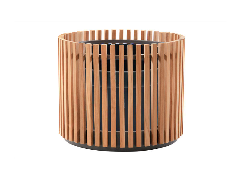 patio Cayman Round Teak Planter