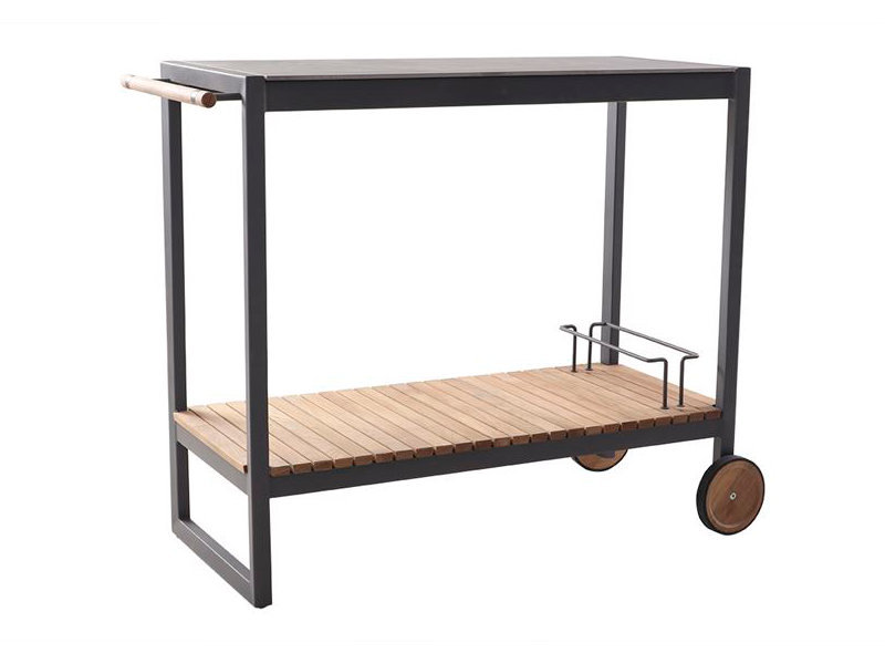 patio Cayman Serving Cart with Ceramic Top