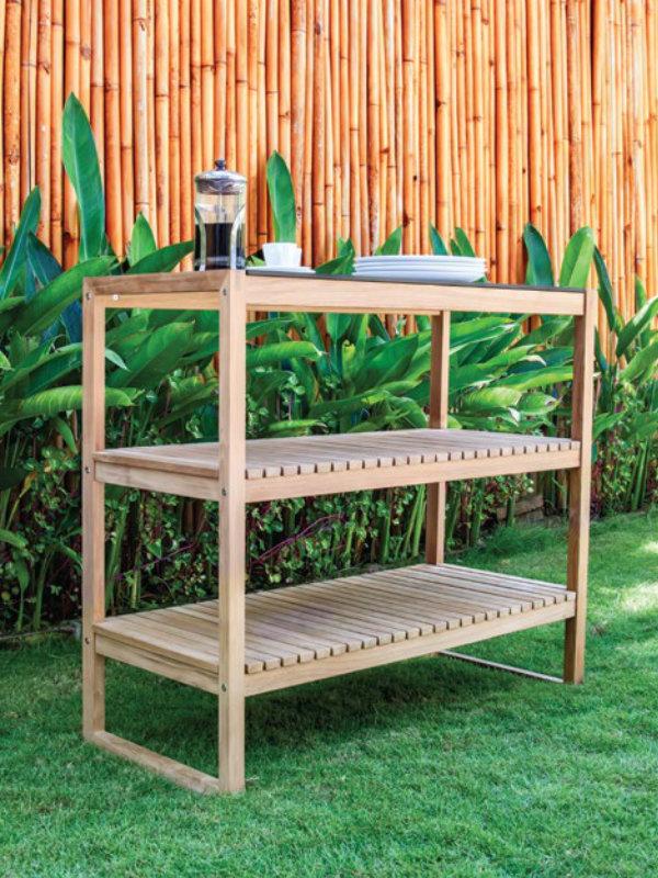 Patio Cayman Teak Sideboard With Ceramic Top